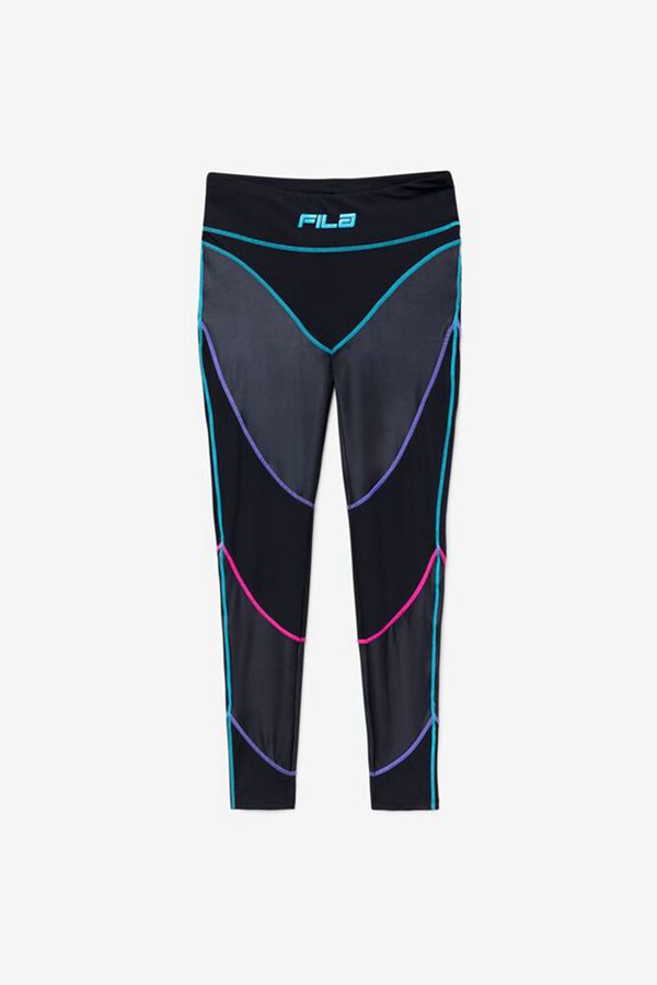 Leggins Fila Mujer Negras - Georgie High Waisted Workout - España 179625VRS